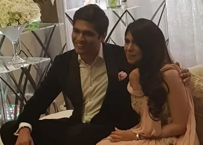 Varuna & Gittika on their wedding day