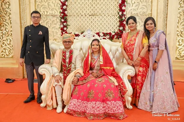 Aditya & Shriya on their wedding day