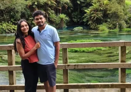 Vishesh & Akriti on their wedding day