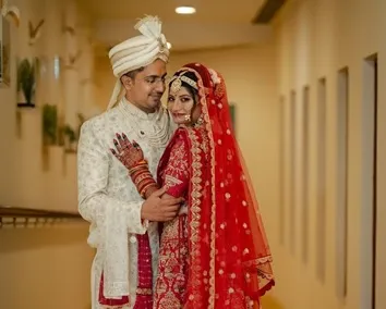 Harsh & Kriti on their wedding day